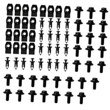Engine Under Cover Splash Shield Guard Body Bolts, Universal Car Front 70PCS