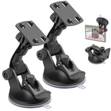  2-Pack 4-Hole Suction Cup Mount for Backup Camera 4.3"/5" Monitor, Knob-Lock...