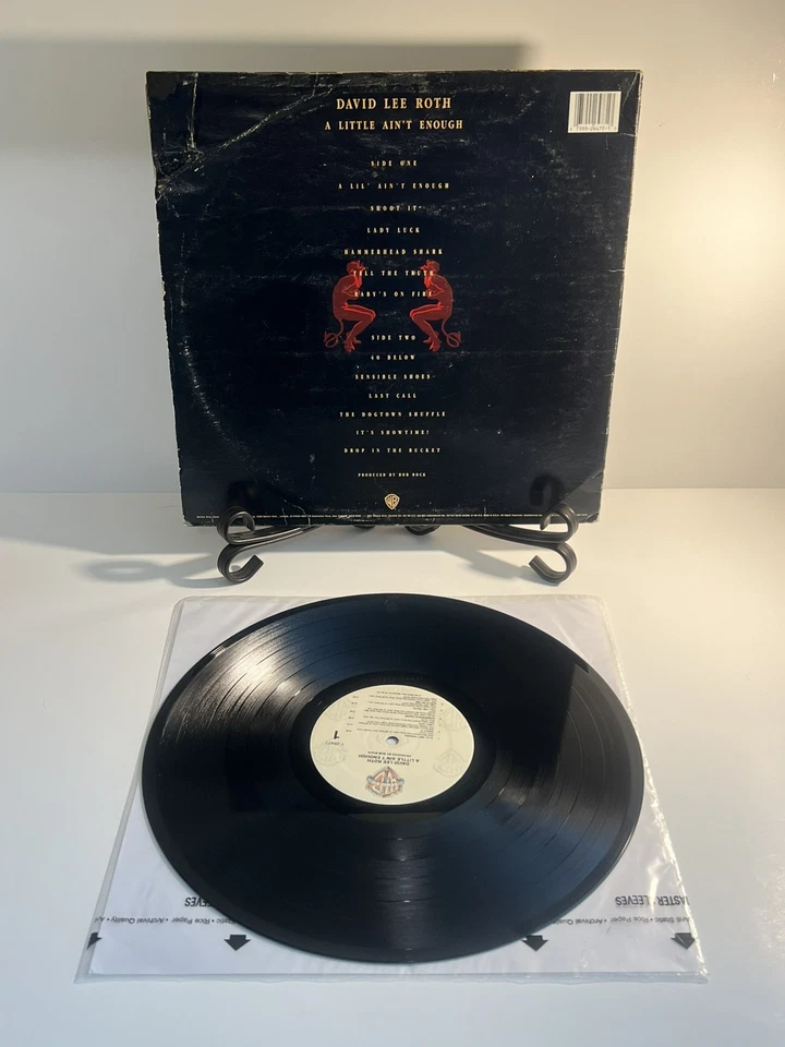David Lee Roth - A Little Ain't Enough 1991 LP VINYL ALBUM Foto 2 de 2