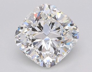 2.45Ct Lab Grown CVD Diamond 8.00 mm Cushion D Color IF Certified Loose Diamond