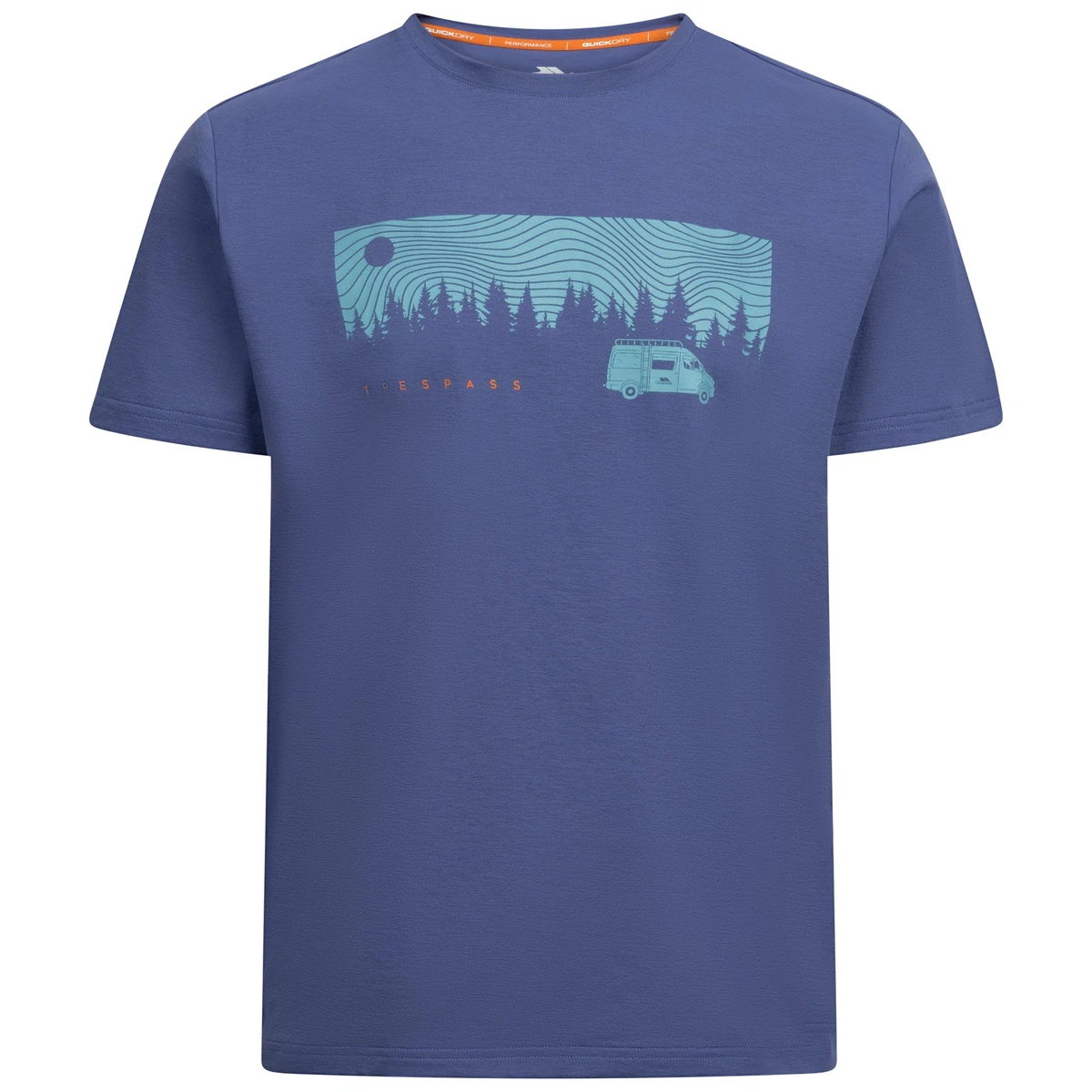 Trespass Chowder-mannelijke casual bedrukte tshirt Salsa
