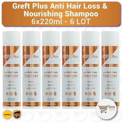 Greft Plus Anti Hair Loss & Nourishing Shampoo - 6 LOT (6x220ml) - Bild 1 von 2
