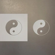 Ying Yang Plastic Mylar Stencil Airbrush Painting Art Supplies