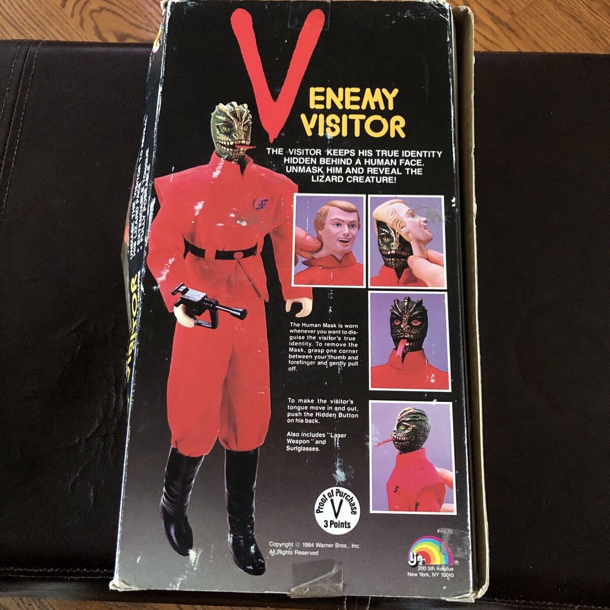 V 1984 Enemy Visitor action figure Ljn. Rare W In Original V 1984 Enemy Visitor action figure Ljn. Rare W In Original
