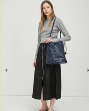 Paco Rabanne Checkerboard Cloud Pouch Bucket Bag 