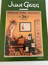 June Grigg CHRISTMAS Sampler & Stocking Welcome Ornaments Cross Stitch Pattern