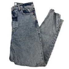 We The Free Blue High Rise Tapered Jeans  Size 28