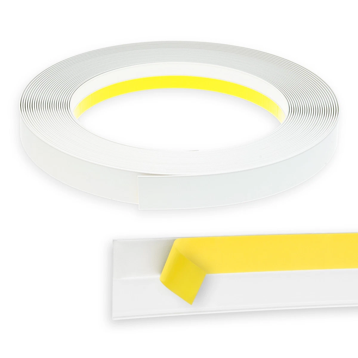 Produktbild von Flachleiste, Selbstklebend, Weiß, 50 M Rolle