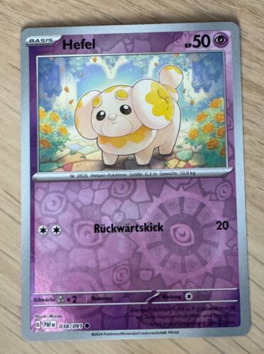 Pokemon - Yeast 038/091 - Reverse Holo Paldeas Fates German - Picture 1 of 1