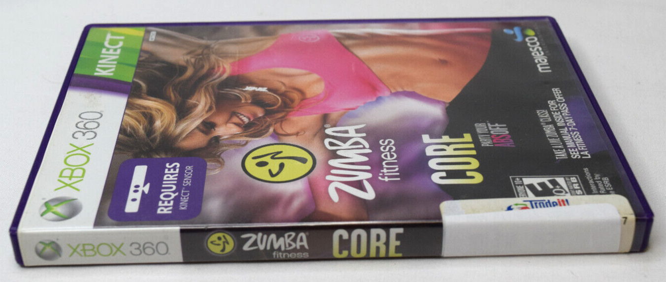 ZUMBA FITNESS CORE Party Your Abs Off + Kinect Adventures XBOX 360 GAMES  NEW 