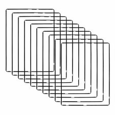 Lot 10 iPad 2 3 4 Digitizer LCD Screen Bezel Plastic Mid-Frame  Adhesive Black