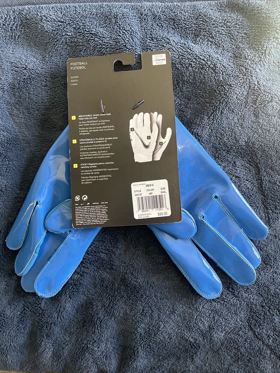 Nike Vapor Jet Football Gloves Sticky Blue CZ4127490 Size XL blog.knak.jp