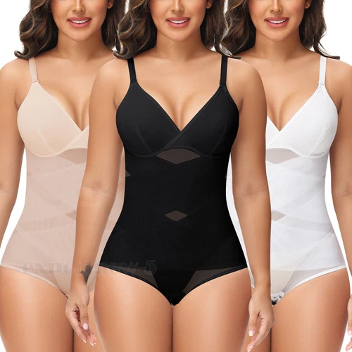 Shapewear Bodysuit for WomenS Body Shaper Tummy Control Body Shapewear Plus Size - Picture 1 of 21