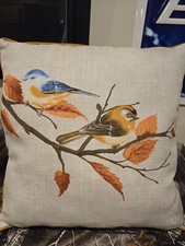 Birds on Branches Multi Color Accent Pillow 16"x16" Indoor/Outdoor