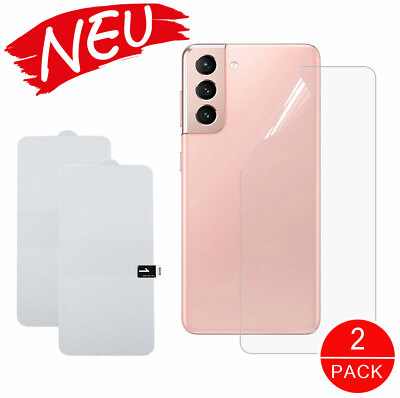 2x Panzerfolie Hydrogel für Rückseite NEW für Samsung Galaxy S21/ Plus / Ultra