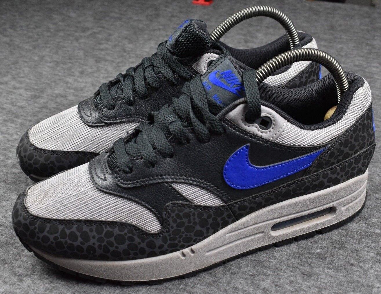 Nike Air Max One Safari Black Blue Reflective Low Men's Sz 8 | eBay