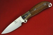 Busse Custom Active Duty .177" Satin Blade, G10 G-rexed Straight Grain Oak Wood