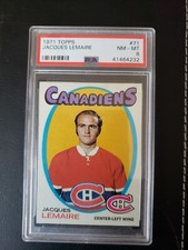 1971 Topps Jacques Lemaire #71 PSA 8