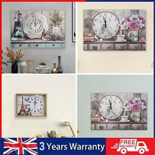 Large Indoor Home Wall Clock Big Art Paint Wall Clock Office