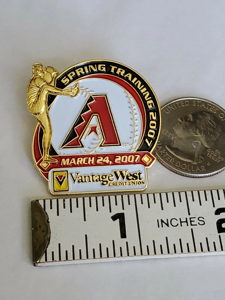 Arizona Diamondbacks Spring Training 2007 Lapel Pin Vantage West Credit Union - Image 3 of 4