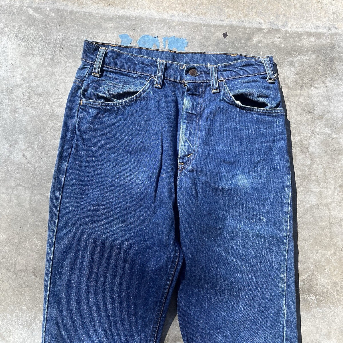 Vintage Levi's 646 Bell Bottom Big E Orange Tab Denim Jeans Vintage Levi's 646 Bell Bottom Big E Orange Tab Denim Jeans