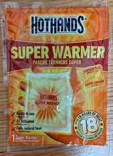 1 Hot Hands Super Warmer -- these get HOT!!!! Larger size, lasts up to 18 hours