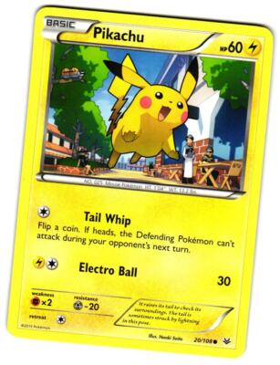 Pokemon XY: Roaring Skies Pikachu #20/108 Common Lightly played | eBay