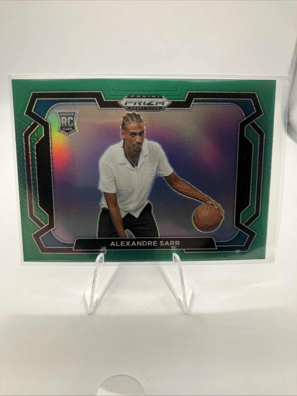 2024 Panini Prizm Draft Picks #52 Alexandre Sarr Green Prizms Variation