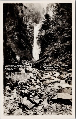 #ad Indian River Park Wigwam Inn Vancouver BC Spray of Pearl Falls RPPC Postcard G91 $12.99