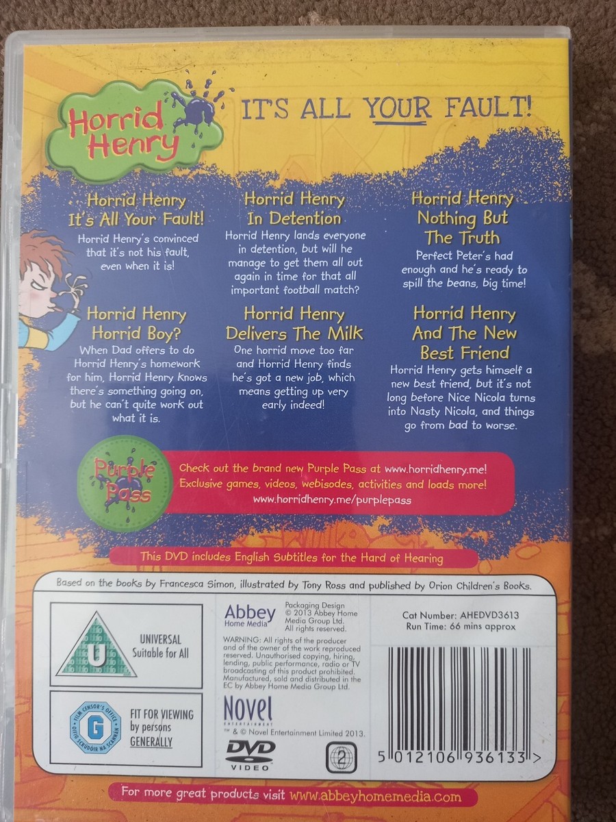 (未使用･未開封品)Horrid Henry &amp; the Secret Club [DVD] [Import] Horrid Henry and the Secret Club (DVD) | Horrid Henry Wiki
