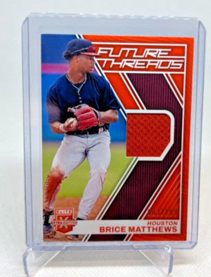 2023 Elite Extra Edition Future Threads BRICE MATTHEWS RC Patch Orange 83/199