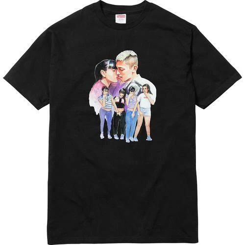 Tee shirt Supreme Kiss noir blanc gris royal bleu F/W 17