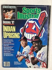 Joe Carter Cory Snyder Signed Sports Illustrated 4/6/87 Baseball Autograph JSA