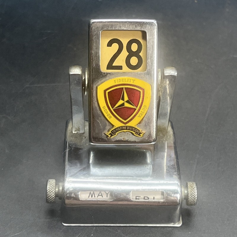 Vintage Flip Desk Calendar 3rd Marine Division. Very Cool