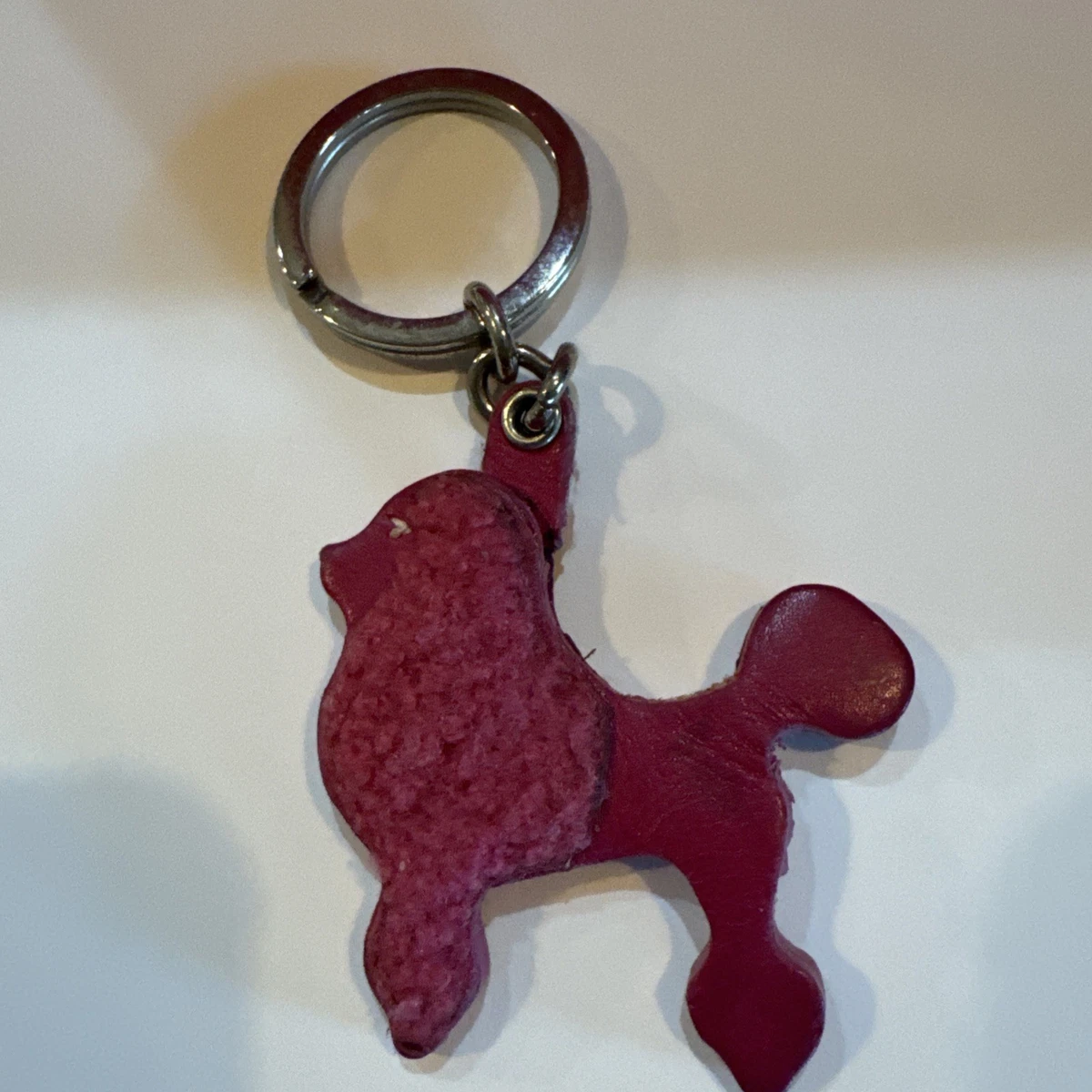 Rare✨️Coach Lion Signature Keychain Coach Leather Animal Key Chains, Rings & Finders for Women for