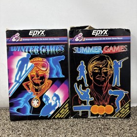 Atari 2600 Summer Games And Winter Games Lot CIB TESTED