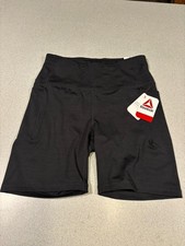 Reebok Fitted Black Shorts Size M NWT