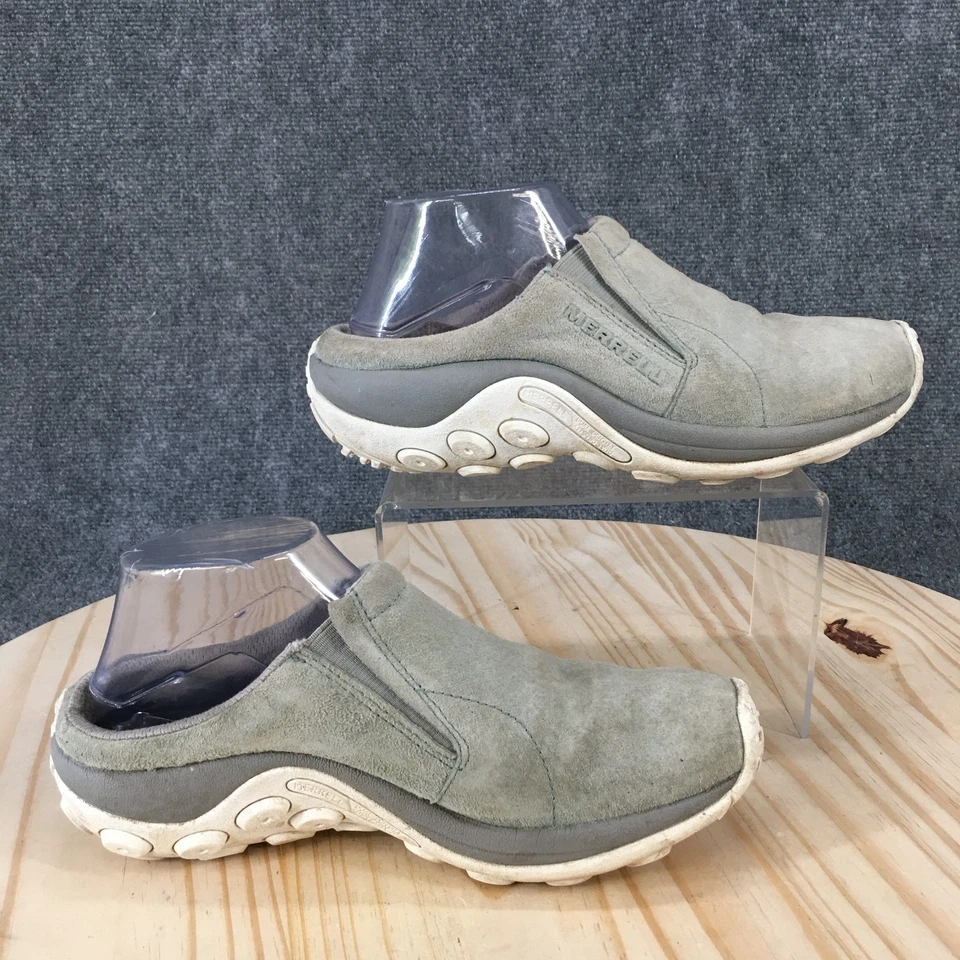 Zapatos Merrell para mujer 8 M Jungle sin usar, en caja, zueco de cuero verde mula sin cordones J003970 Foto 2 de 4