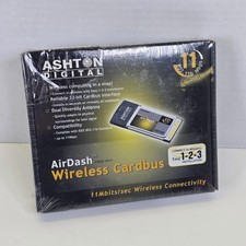 1X NEW SEALED Ashton Digital AirDash Wireless Cardbus 802.11b WRCB-1011r 