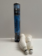 Vintage R-S-L Tourney Badminton Shuttlecocks NO.6 Tube Of 12 NOS OPEN BOX