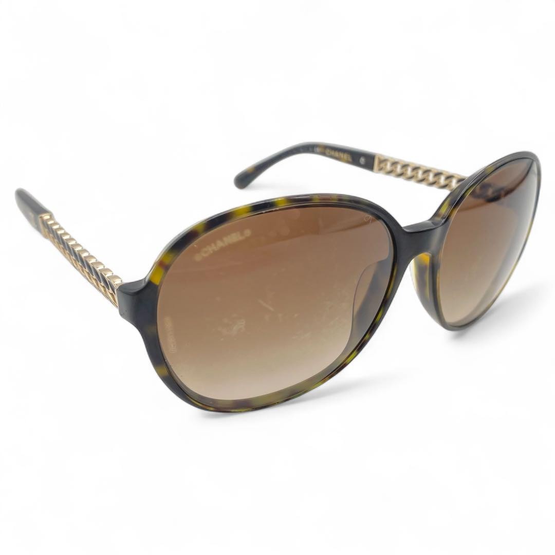 CHANEL Coco Mark Becko Sunglasses 60 16 135 Black Frame