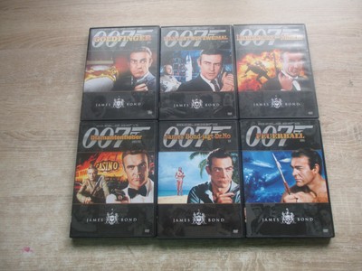 James Bond 007 Sean Connery 6 DVD Sammlung Jagt Dr.No + Man Lebt Nur Zweimal +..