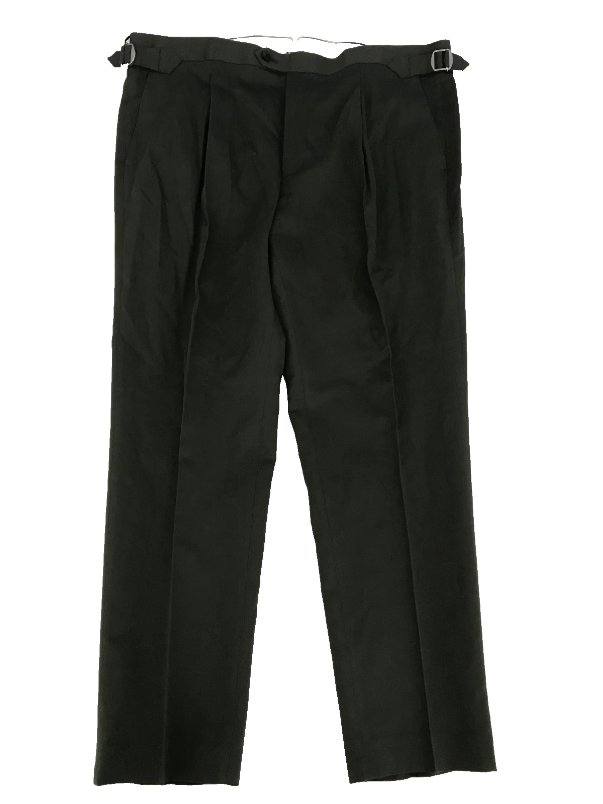 Jaeger Men's Trousers Dark Khaki Tailored Fit Twill Cotton Linen Pleat New
Opens in a new window or 