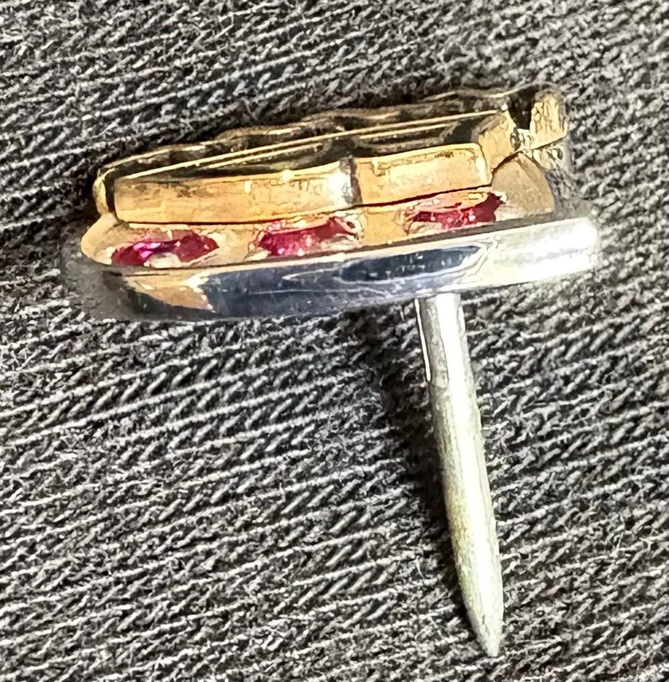 OC Tanner Service Emblem Pin 10K Rubies Clutch & Tie Clip NIB - Image 3 of 4