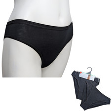 Palm 2 Pack Black Bamboo Briefs, Classic Fit, Super Soft Feel Fabric Sizes 10  16