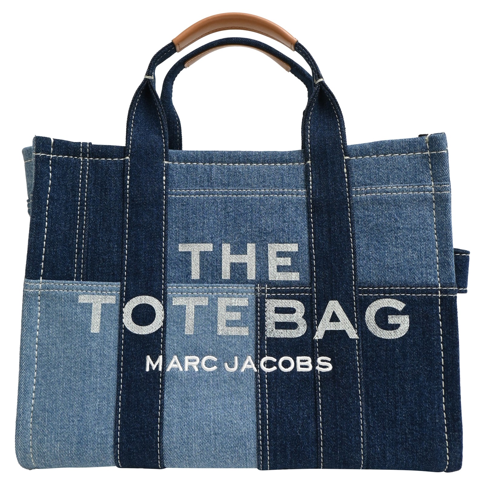 Marc Jacobs The Medium Patchwork Tote Bag In Cott… - image 1