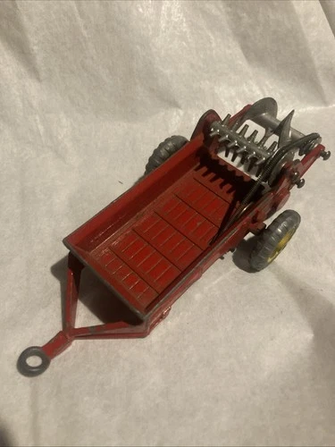 1950s Vintage Dinky Toys Massey Harris Manure Spreader With Working Belt No 27C