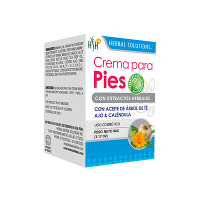 Herbal Solutions Foot Cream - Soothes and Calms Irritated Skin