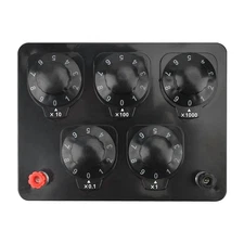 0-9999.9 Ohm Variable Resistance Box Decade Resistor For Physical Resistance New