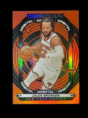 Jalen Brunson /99 Orange 2024-25 Obsidian Orbital #4 Knicks